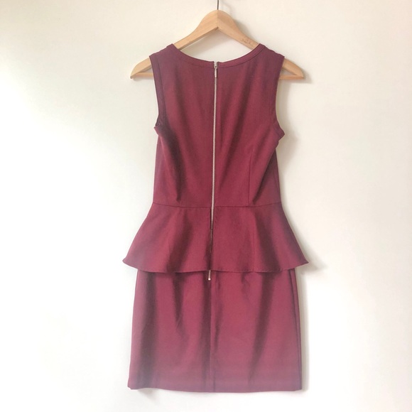 H&M Women’s Maroon Work Dress size 4 - Picture 3 of 3